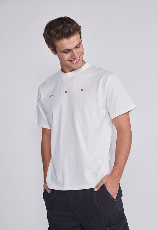 Polera Hombre Hojas Crudo Sioux